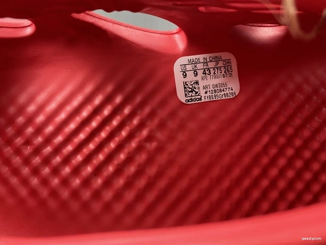 Red Adidas CW3355 Yeezy Foam 1002